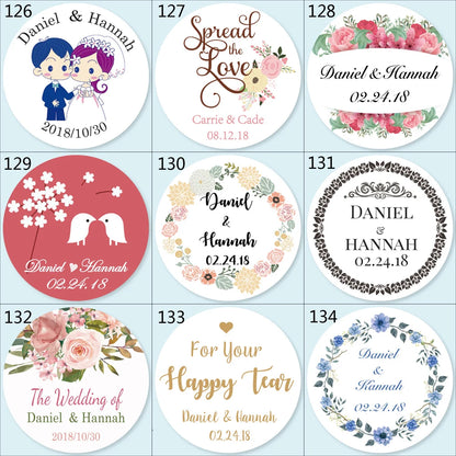 100pcs Custom LOGO Stickers White Label/Wedding Packaging sticker design Kraft baking your own name,THANK YOU labels