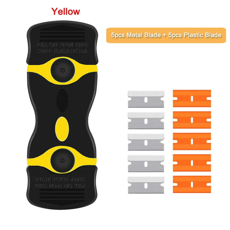 Razor Scraper Car Window Film Glue Cleaner Blade Tint Ceramic Glass Wrap Sticker Remover Kitchen Home Squeegee Tool