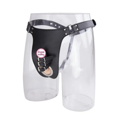 Erotic Underwear Thong PU Leather Male Chastity Panties Cock Penis Sleeve Ring Harness Straps BDSM Restraint  Belt for Men