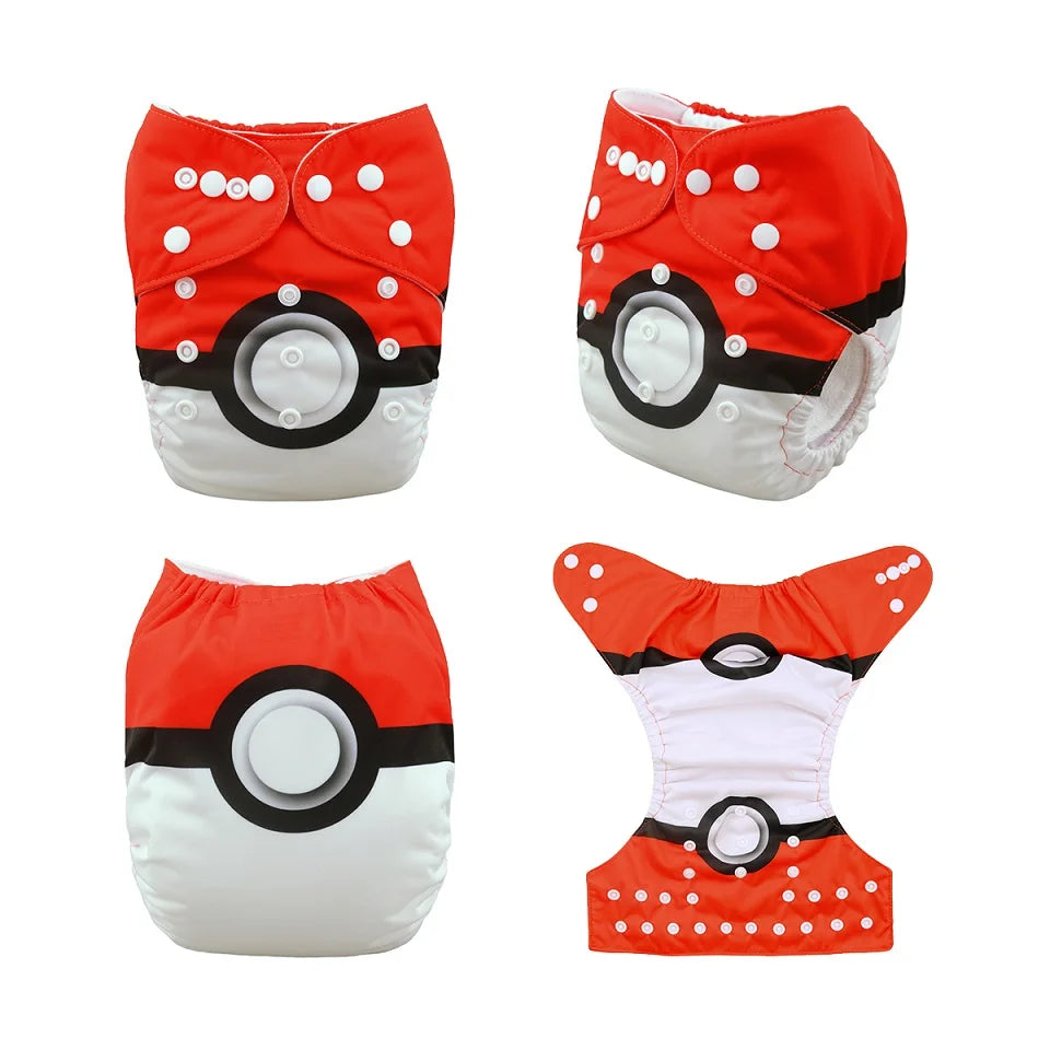 U Pick ALVABABY Digital Position Cloth Diapers Baby Reusable Modern Cloth Nappy for Baby with 1pc Microfiber Insert