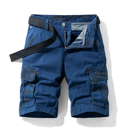 2026 Summer New Camouflage Tactical Cargo Shorts Men Khaki Jogger Military Cargo Shorts Men Cotton Casual Loose Men Shorts