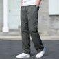 Men's Cargo Pants Loose Straight Pants Plus Size Clothing Work Wear Korean Japanese Joggers Homme Sports Cotton Casual Trousers