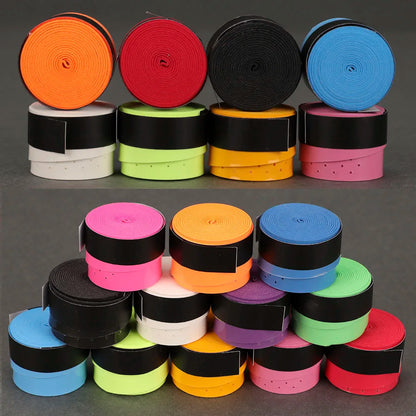 60 PCS Tennis Racket Overgrips Padel Over Grips Badminton Over Grips Sweat Absorbed Wraps Tapes Grips Sweatband