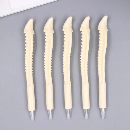 Jonvon Satone 50 Pcs Wholesale Bone Shape Ballpoint Pen Novelty Pen Writing Supplies Gifts School Office Stationery Blue Refill