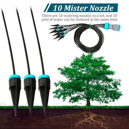 10Pcs Drip Irrigation Kit Plant Watering System Adjustable Micro Irrigation Water-Saving System For Garden Greenhouse Pot Plants