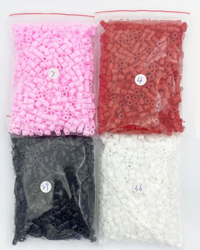 2000PCs/5MM Iron Beads Pixel Puzzle Iron Beads Mix Colors for Kids Hama Beads Perler Beads Diy High Quality Handmade Gift Toy