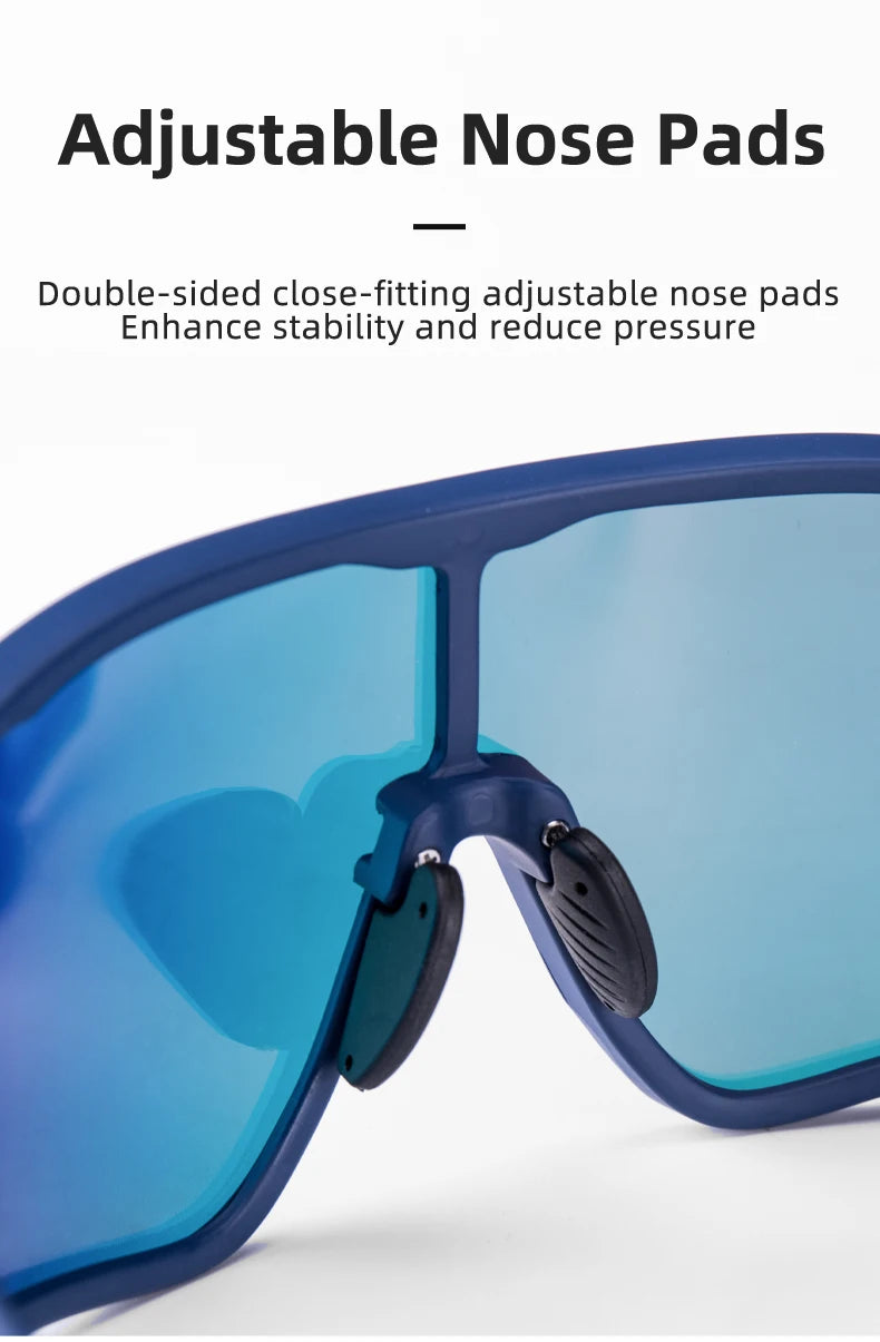 ROCKBROS Polarized Cycling Glasses Bike Polarized Glasses Outdoor Sports MTB Bicycle Sunglasses Goggles Eyewear Myopia Frame