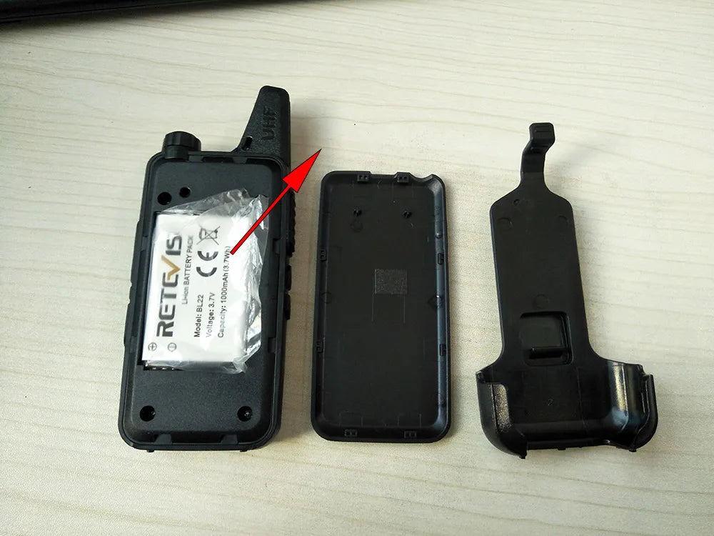 Retevis RT622 Mini Walkie Talkie 4 Pcs Walkie-talkies PMR446 FRS Portable Two Way Radio Communication Radio for Restaurant Hotel