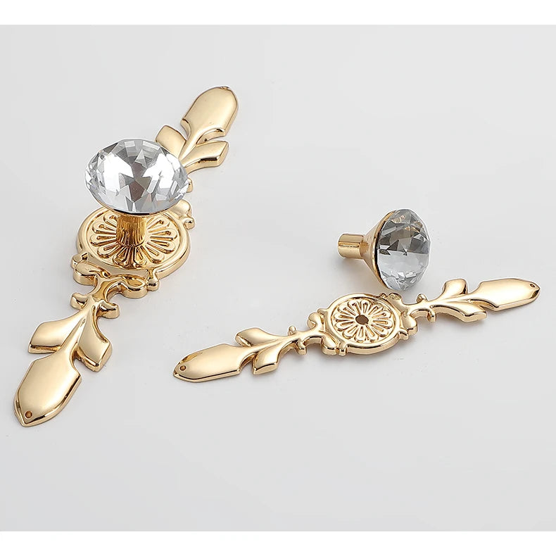 KAK Luxury Diamond Crystal Handles Shoebox Cabinet Handles Closet Door  Drawer Knobs Wardrobe Pulls Pullers With Screws Hardware