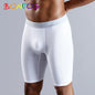 BONITOS Men Boxers Long Leg Man Underwear Soft Men Underpants Natural Cotton Sexy Boxer Shorts Top Brand Long Men's Panties
