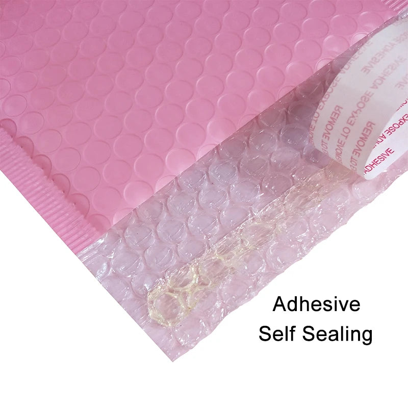 10PCS/17sizes Light Pink Poly Bubble Mailer Padded Envelope self seal mailing bag bubble envelope Shipping envelope shipping bag