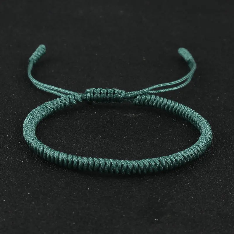 Tibetan Buddhist Bracelet Lucky Handmade Braided Adjustable King Kong Knot Red Thread Charm Bracelets for Women Men Couple Lover