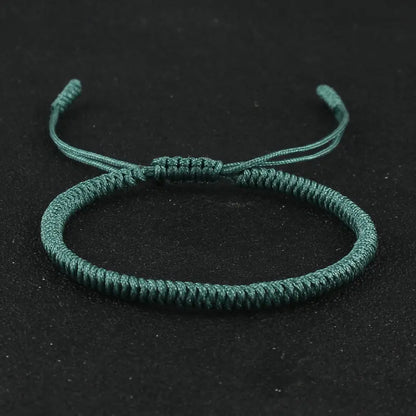 Tibetan Buddhist Bracelet Lucky Handmade Braided Adjustable King Kong Knot Red Thread Charm Bracelets for Women Men Couple Lover