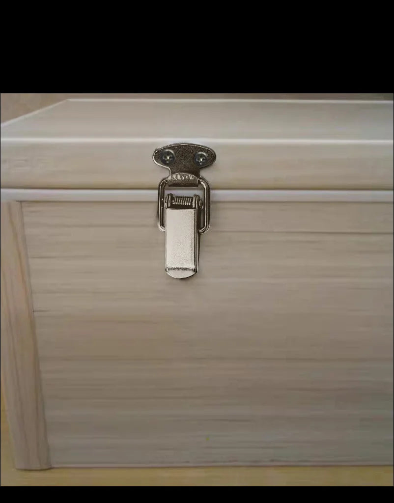 KAK Cabinet Boxes Spring Loaded Latch Catch Toggle Hasp Mild Steel Hasp For Sliding Door Simple Window Hardware Tool Box Lock