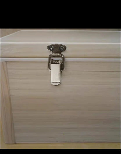 KAK Cabinet Boxes Spring Loaded Latch Catch Toggle Hasp Mild Steel Hasp For Sliding Door Simple Window Hardware Tool Box Lock
