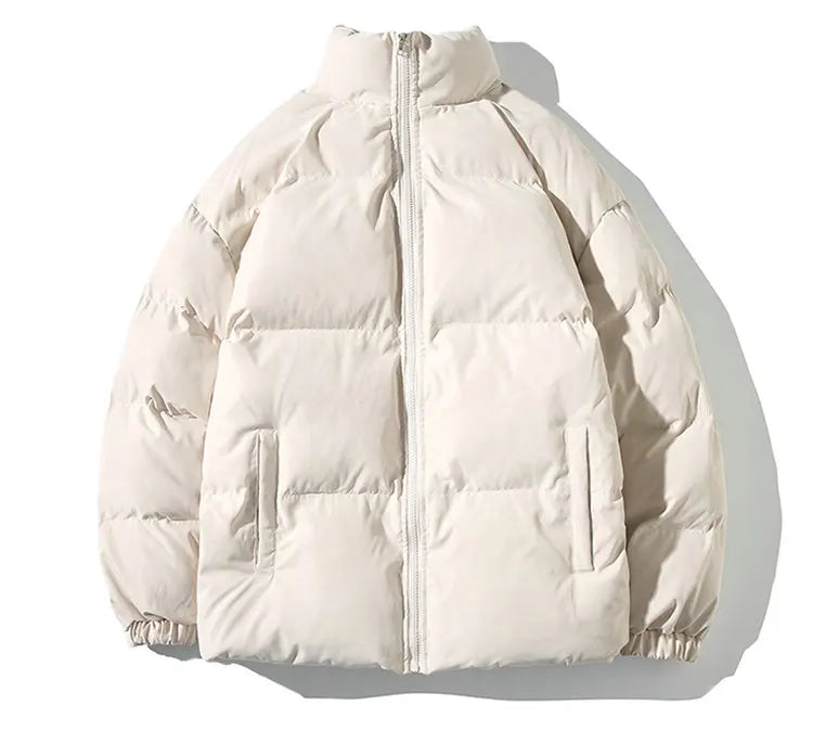 Winter Jacket Men Parkas Thicken Warm Coat Mens Stand Collar Solid Color Casual Parka Women Fashion New Streetwear 5XL