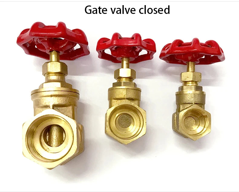 1/2" 3/4" 1" 1-1/4" 1-1/2" 2" inch Brass Gate Valves Water Valve Switch Valve Female Thread Gate Valve