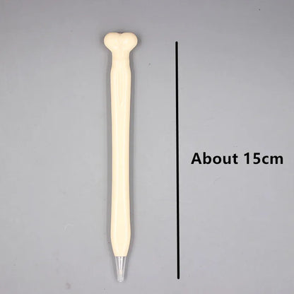 Jonvon Satone 50 Pcs Wholesale Bone Shape Ballpoint Pen Novelty Pen Writing Supplies Gifts School Office Stationery Blue Refill