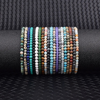 4mm 6mm Mini Energy Charm Bracelet Natural Stone Beads Yoga Healing Bracelet Jewelry for Women Men Best Friend Gift Dropshipping