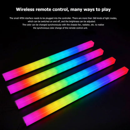 30cm Aluminum alloy RGB PC Case LED Strip Magnetic Computer Light Bar 5V/3PIN Small 4Pin ARGB Motherboard Light-Strip