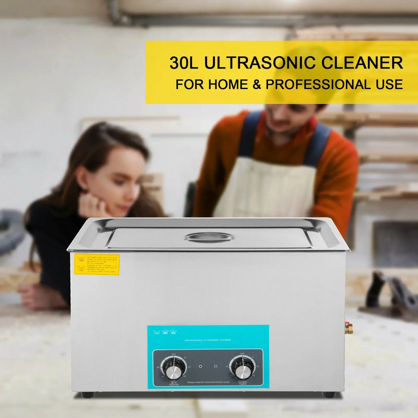 SucceBuy 3L 6L 10L 15L 22L 30L Electric Ultrasonic Cleaner Portable Washing Machine Lave-Dishes Ultrasound Home Office Appliance