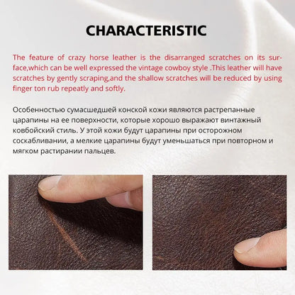 HUMERPAUL Genuine Leather Men's Shoulder Bag Vintage Cross Bags Large Capacity Male Messenger Tote Bag Travel Bolso Hombres
