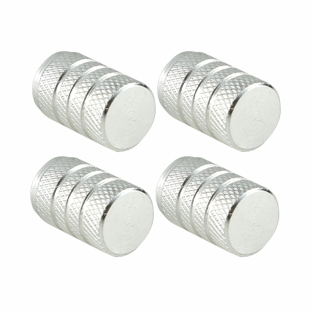 4Pcs/Lot Tire Stem Valve Caps Aluminium Car Dustproof Caps Tire Wheel Stem Air Valve Caps