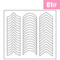 2pcs French Manicure Nail Wraps Stickers, Nail Art Form Fringe Tip Guides for DIY Nail Decoration