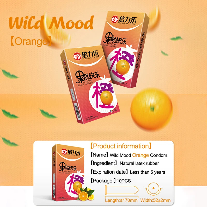 10pcs Fruit Flavor Condoms Sex Toy For Men Strawberry Blueberry Taste Penis Sleeves Ultra Thin Condom Adult reusable Sex Product