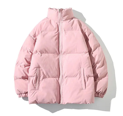 Winter Jacket Men Parkas Thicken Warm Coat Mens Stand Collar Solid Color Casual Parka Women Fashion New Streetwear 5XL