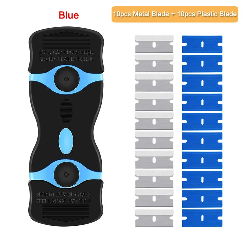 Razor Scraper Car Window Film Glue Cleaner Blade Tint Ceramic Glass Wrap Sticker Remover Kitchen Home Squeegee Tool
