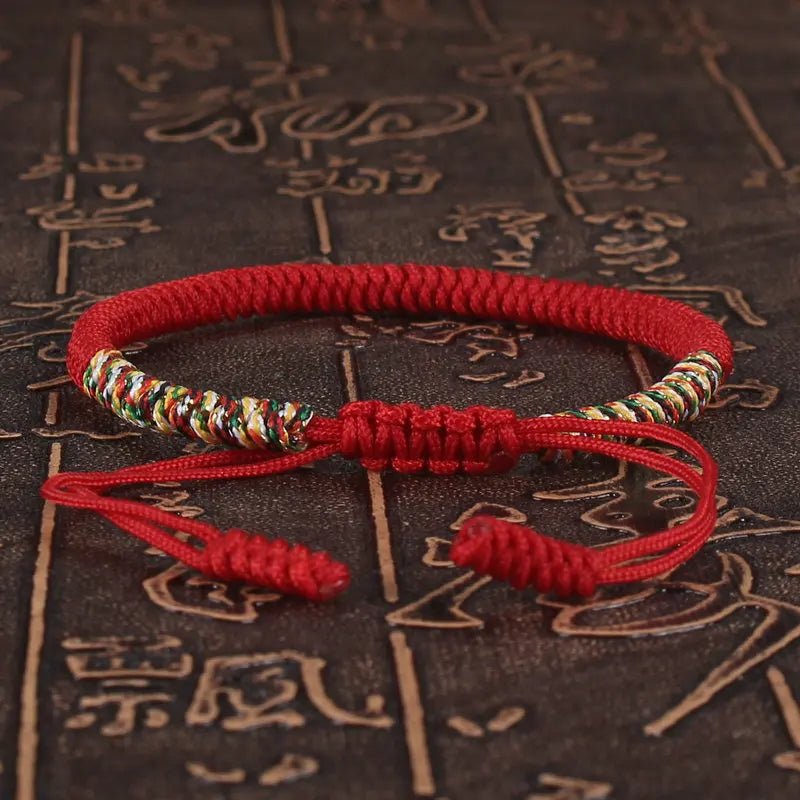 Tibetan Buddhist Bracelet Unisex Handmade Braided King Kong Knot Colorful String Bracelets for Women Men Lovers Lucky Jewelry