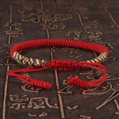 Tibetan Buddhist Bracelet Unisex Handmade Braided King Kong Knot Colorful String Bracelets for Women Men Lovers Lucky Jewelry
