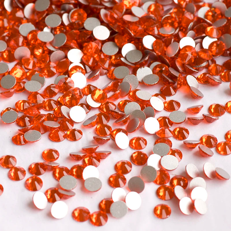 YANRUO 2058NoHF All Color SS16-SS30 Non Hot Fix Sewing Rhinestones Glass Crystal 3D Nail Art Rhinestones For Dress Clothes