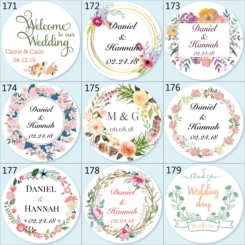 100pcs Custom LOGO Stickers White Label/Wedding Packaging sticker design Kraft baking your own name,THANK YOU labels