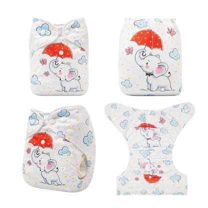 U Pick ALVABABY Digital Position Cloth Diapers Baby Reusable Modern Cloth Nappy for Baby with 1pc Microfiber Insert