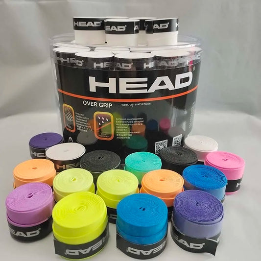 6 vnt. originalios HEAD Overgrip neslystančios teniso raketės prakaitą sugeriančios rankenos, padelio smūgius sugeriančios rankenos juostos treniruočių priedai