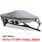 210D Fabric Trailerable Boat Cover 14-22ft Waterproof Anti-UV Protector Fishing Speedboat V-shape Canvas For Boat Cover Tent