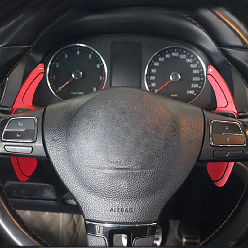 For VW Beetle Scirocco Touareg R32 Eos Sharan Tiguan R36 Golf 5 6 GTI R Polo Jetta Passat Car Steering Wheel Shift Paddle DSG