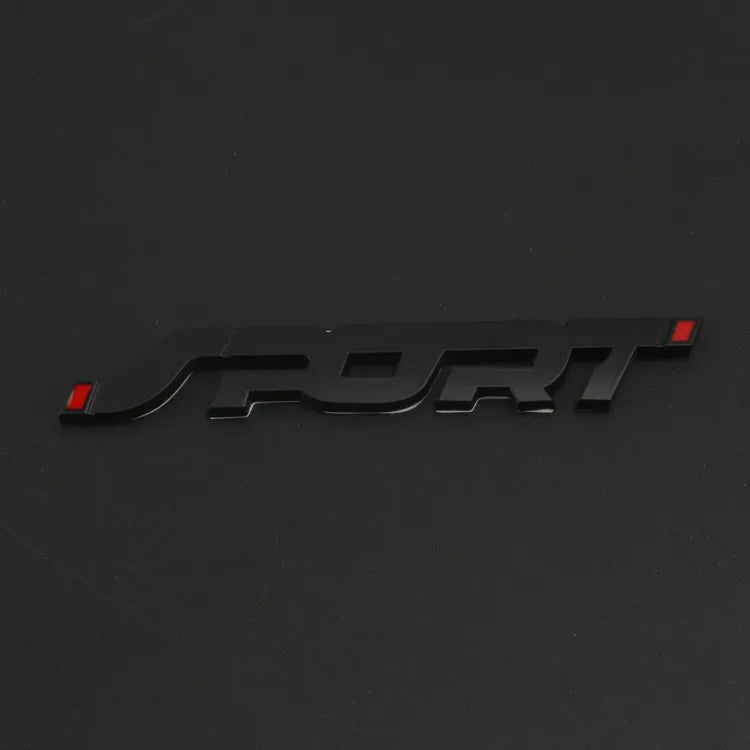 Car Accessories Sticker Styling Metal 3D Chrome Black Auto Car Trunk Racing Sport Word Letter Logo Emblem Badge Decal Sticker