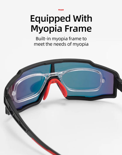 ROCKBROS Polarized Cycling Glasses Bike Polarized Glasses Outdoor Sports MTB Bicycle Sunglasses Goggles Eyewear Myopia Frame