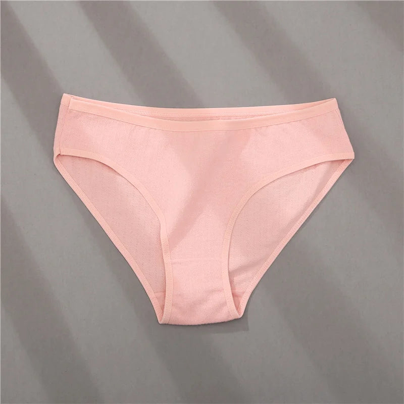 Cotton Panties Jacquard Design Pattern Women Panties Underwear Sexy Female Lingerie Briefs Solid Color Intimate Pantys for Woman