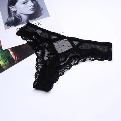 2026 Sexy Lace Panties Women Heart Low-Waist Underpant Hollow Out Thong Female Seamless Underwear  Interest Lingerie