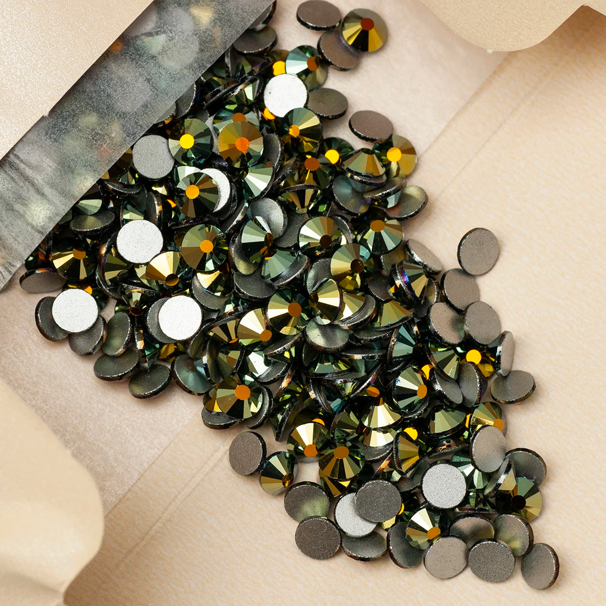 YANRUO 2058NoHF All Color SS16-SS30 Non Hot Fix Sewing Rhinestones Glass Crystal 3D Nail Art Rhinestones For Dress Clothes