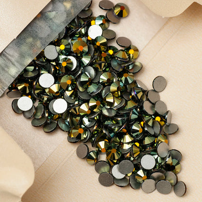 YANRUO 2058NoHF All Color SS16-SS30 Non Hot Fix Sewing Rhinestones Glass Crystal 3D Nail Art Rhinestones For Dress Clothes