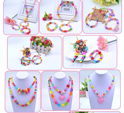 1000Pcs DIY Handmade Beaded Toy with Storage Box Creative Girl Jewelry Bracelet Jewelry Making Toys Children Gift