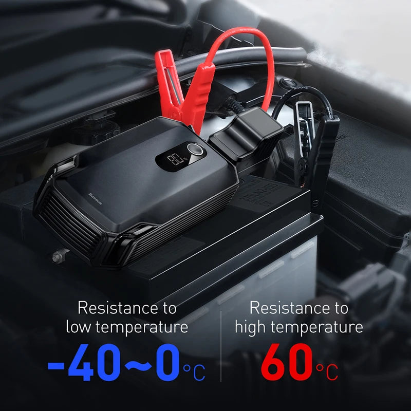 Baseus 2000A Car Jump Starter 20000mAh Power Bank Car Booster for Auto Battery Charger Petrol Diesel 12v Car Starter Device