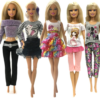 NK 1/6 Doll Princess Dress For 11.5 Inch Doll Clothes For 29CM Dolls Accessories Fashion Outfits Wear Casual Dress Gift Toy JJ