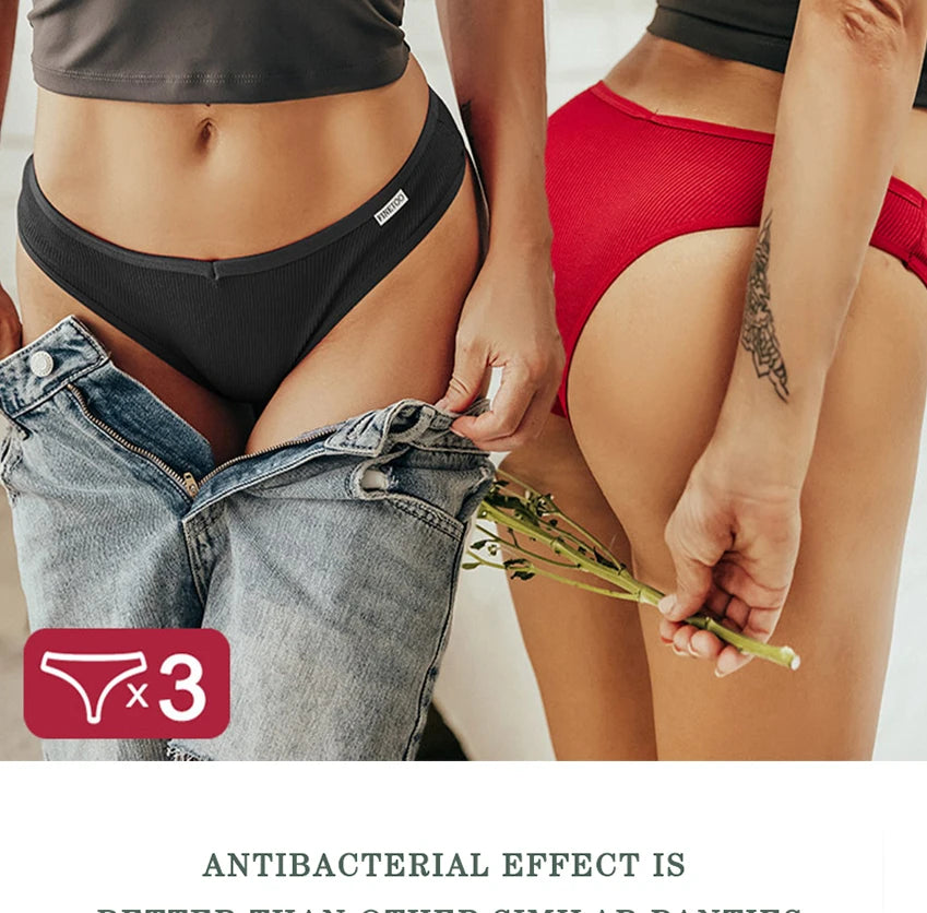 5PCS/Set Cotton Lingerie Panties Sexy Underwear Women Briefs Tangas Female Underpants Pantys Thong Panties Bikini Solid 13 Color