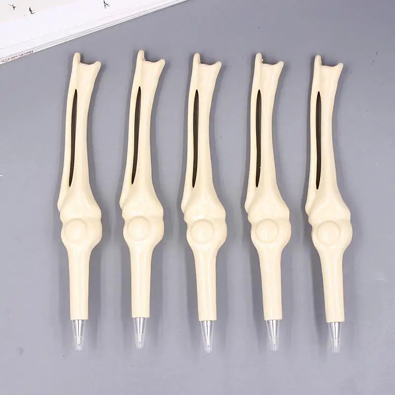 Jonvon Satone 50 Pcs Wholesale Bone Shape Ballpoint Pen Novelty Pen Writing Supplies Gifts School Office Stationery Blue Refill